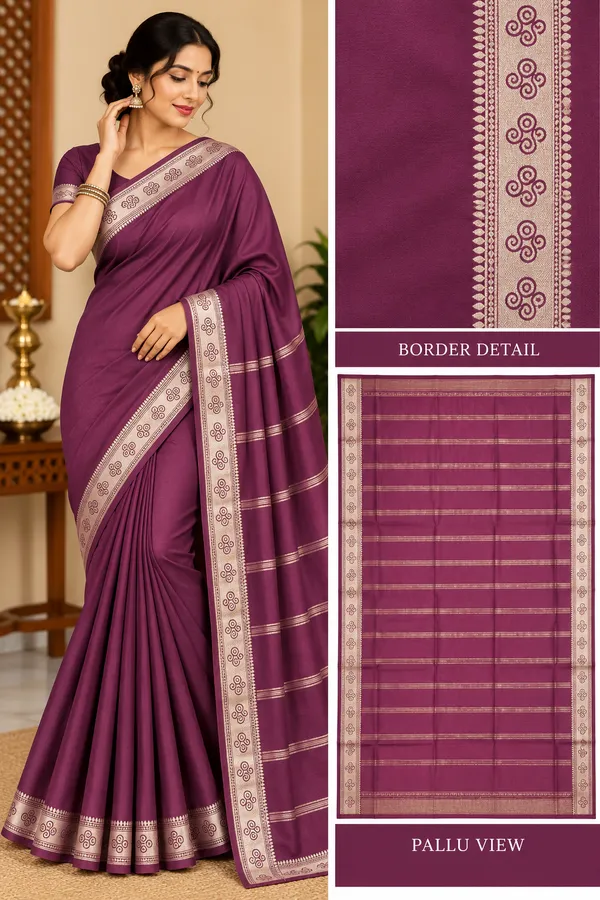 Purple_Semi_Crepe_Printed_Saree_For_Women