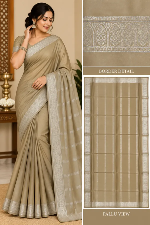 Beige_Semi_Crepe_Woven_Border_Saree_For_Women