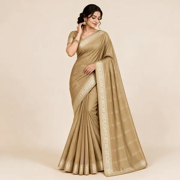 Beige_Semi_Crepe_Traditional_Saree_For_Women