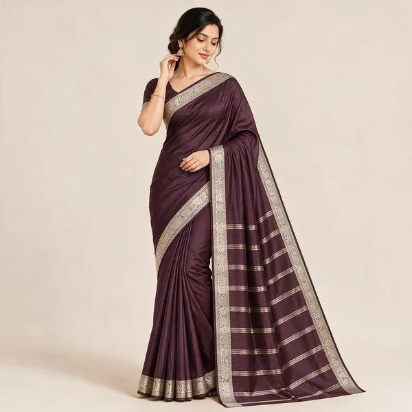 Plum_Semi_Crepe_Traditional_Saree_For_Women
