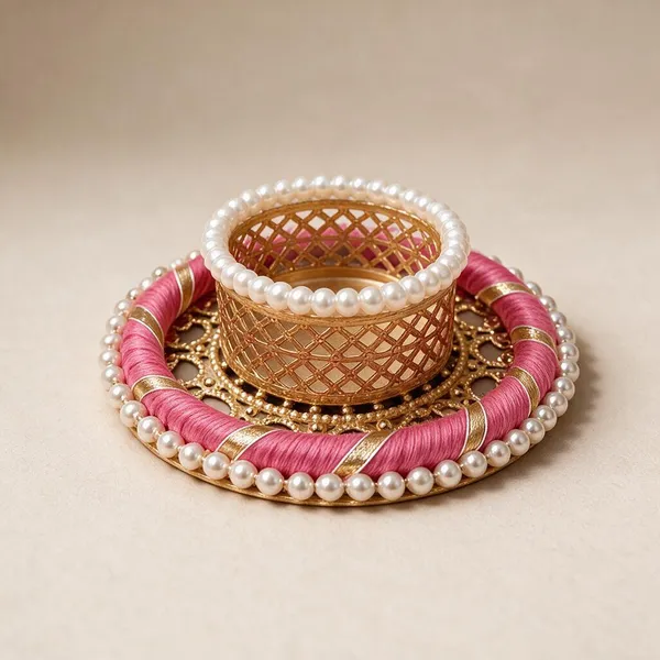 Metal_Base_With_Red_Ring_Candle_Holder_Pack_Of_4