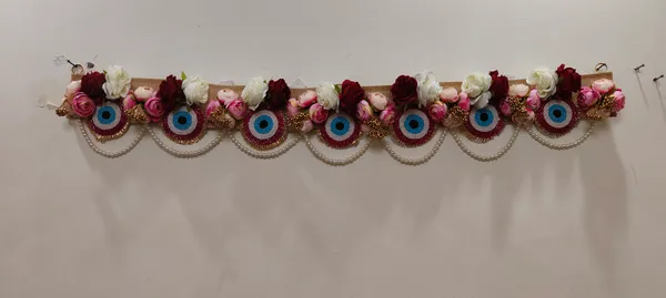 Jute_Base_With_Artifcila_Flower_And_Evil_Eye_Dwar_Toran