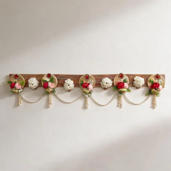 Jute_Base_With_Artificial_Flower_And_Pearl_Beads_Dwar_Toran