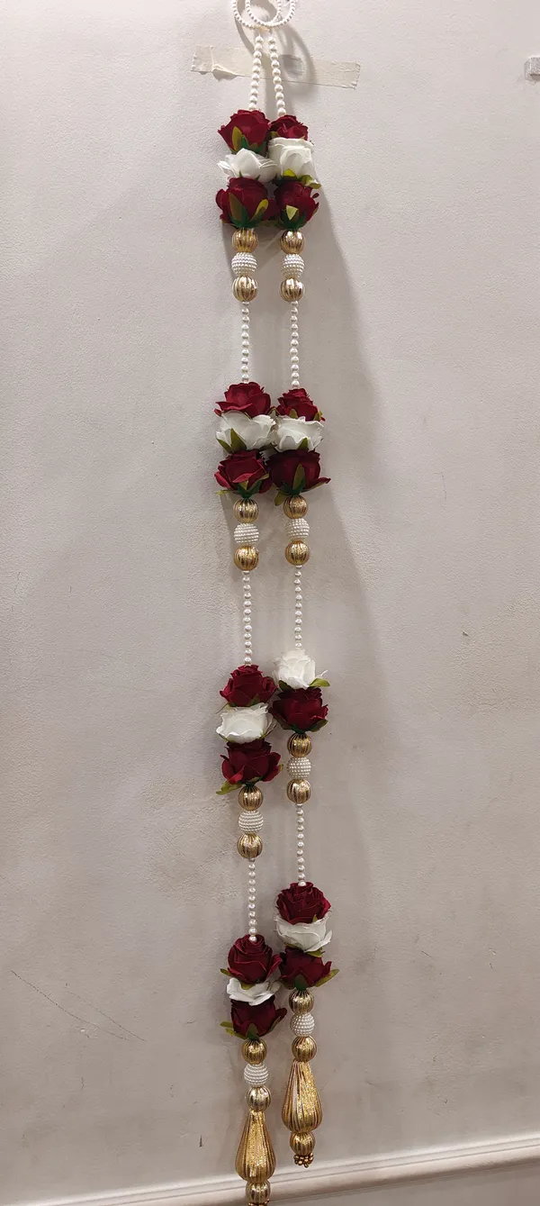 Artificial_Flower_With_Pearl_Beads_Door_Side_Hanings