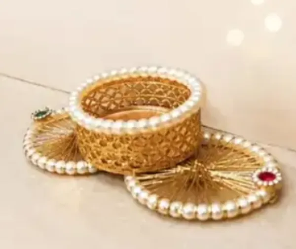 Pearl_Ring_With_Metal_Holder_Candle_Holder_Pack_Of_7