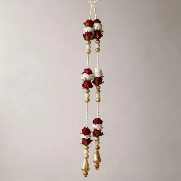 Artificial_Flower_With_Pearl_Beads_Door_Side_Hanings