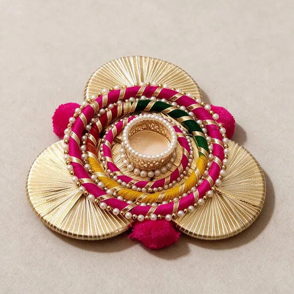 Gota_Base_With_Multi_Color_Ring_Candle_Holder
