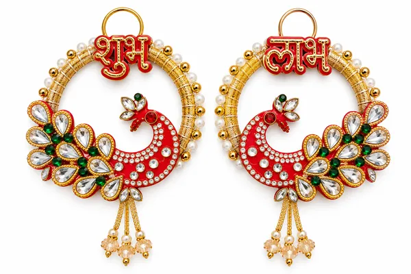 golden_peacock_shubh_labh_door_hanging