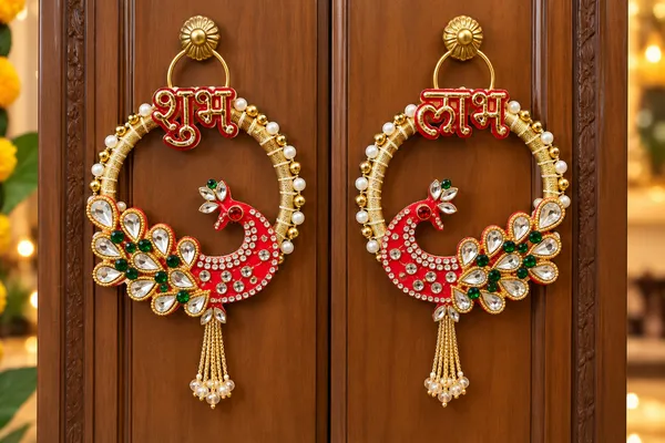 golden_peacock_shubh_labh_door_hanging