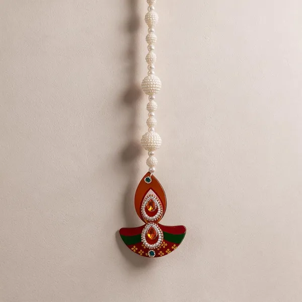 Pearl_Beads_With_Mdf_Diya_Side_Hanging