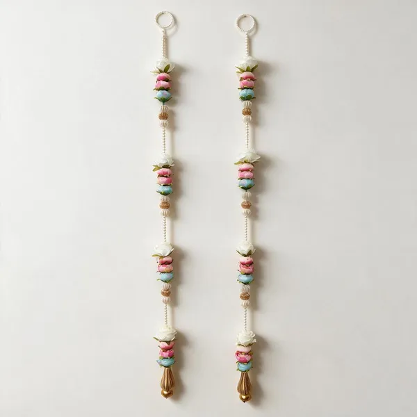 Pearl_Beads_With_Artificial_Flower_Door_Side_Hangning