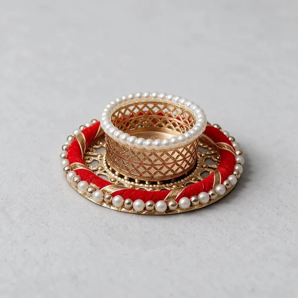 Metal_Base_With_Red_Ring_Candle_Holder_Pack_Of_4