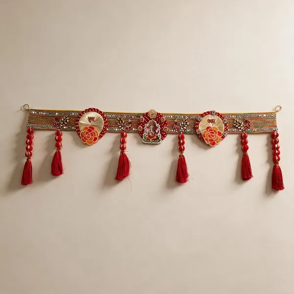 Jute_Base_With_Glittery_Multi_Color_Lace_And_Silk_Tessels_Dwar_Toran