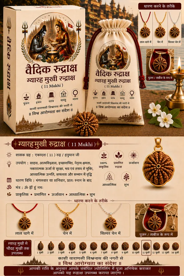 Brown_11_Mukhi_Rudraksha_Pendant_For_Devotees