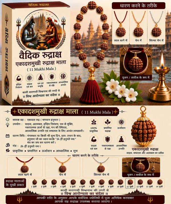 11_Mukhi_Rudraksha_Mala
