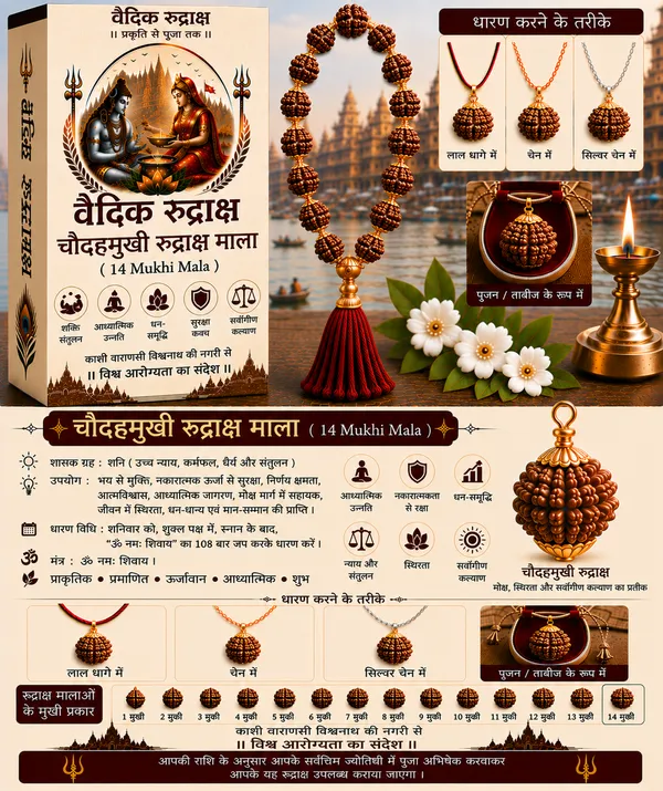 14_Mukhi_Rudraksha_Mala_With_Tassel