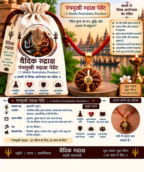 Five_Mukhi_Rudraksha_Pendant