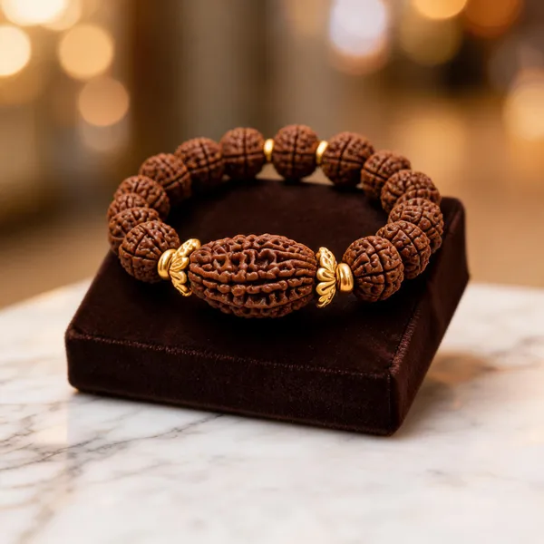 Brown_Rudraksha_Beaded_Bracelet_For_Devotees