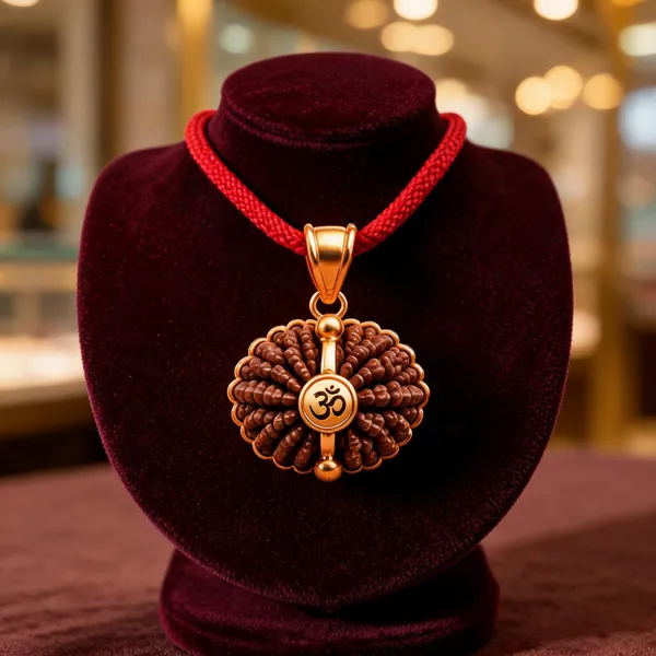 Brown_Rudraksha_12_Mukhi_Om_Pendant_For_Unisex