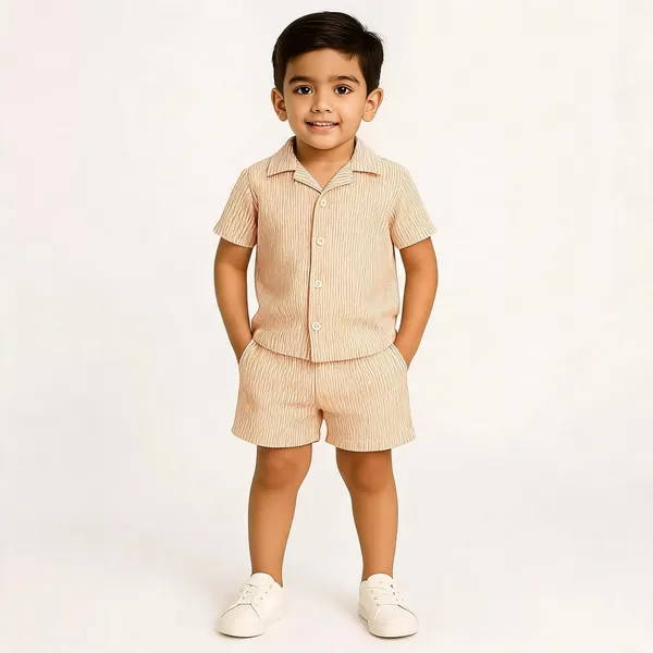 Orange_Cotton_Shirt_Shorts_Coord_Set_For_Boys