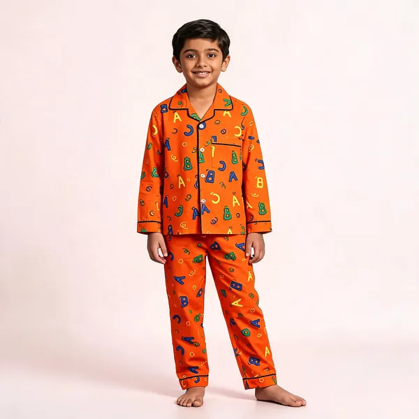 Orange_Cotton_Printed_Nightwear_For_Boys