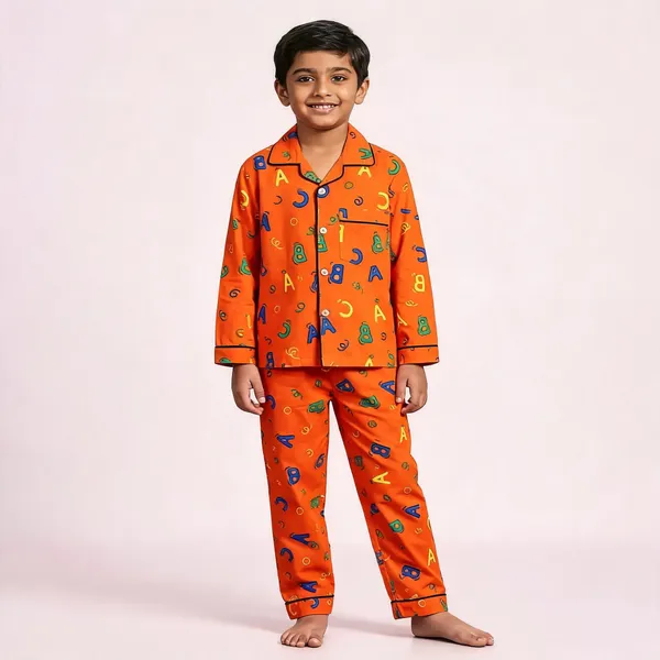 Orange_Cotton_Relaxed_Fit_Printed_Nightwear_For_Boys