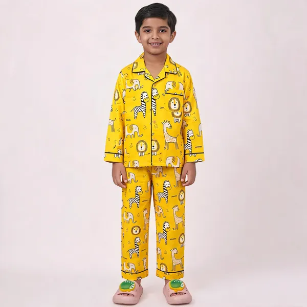 Yellow_Cotton_Printed_Nightwear_For_Boys