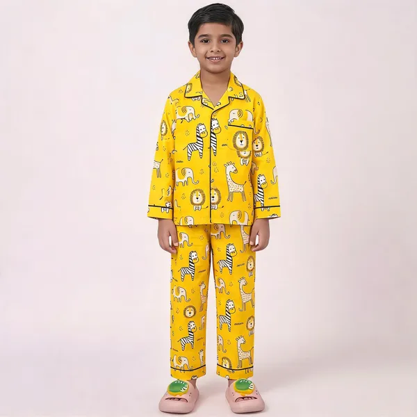 Yellow_Cotton_Printed_Nightwear_For_Boys