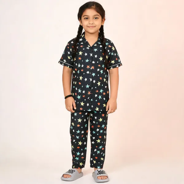 Black_Cotton_Printed_Nightwear_For_Girls