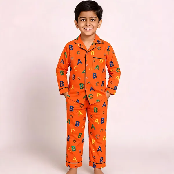 Orange_Cotton_Relaxed_Fit_Printed_Nightwear_For_Boys