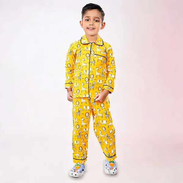 Yellow_Cotton_Printed_Nightwear_For_Boys