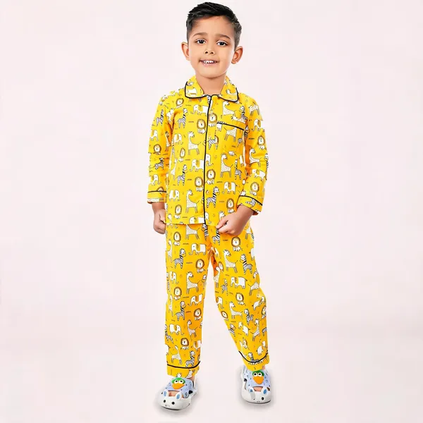 Yellow_Cotton_Printed_Nightwear_For_Boys