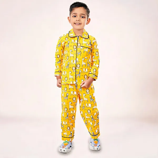 Yellow_Cotton_Printed_Nightwear_For_Boys