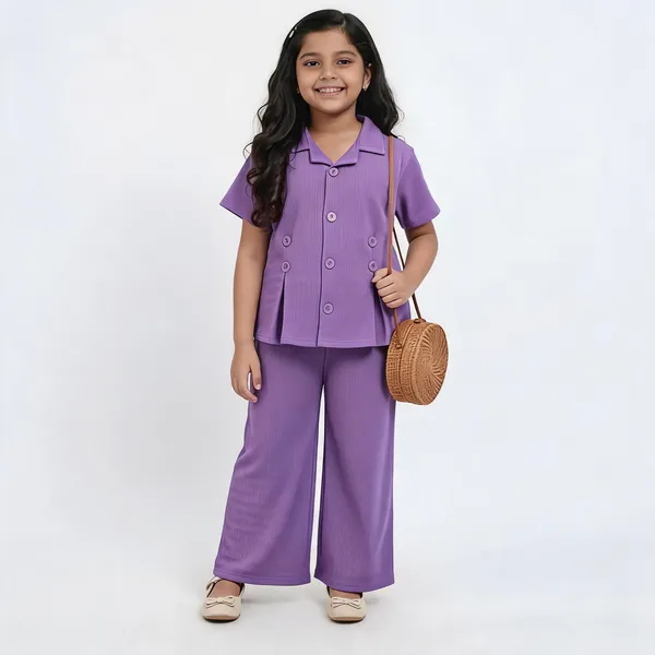 Purple_Cotton_Straight_Fit_Shirt_Pant_Set_For_Girls