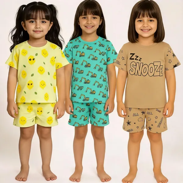 Multicolor_Cotton_Printed_Nightwear_For_Girls_Pack_Of_3