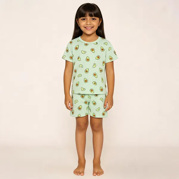 Green_Cotton_Printed_Nightwear_For_Girls_Pack_Of_2