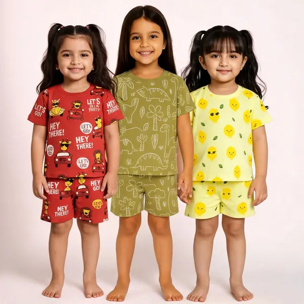 Multicolor_Cotton_Printed_Nightwear_For_Girls_Pack_Of_3