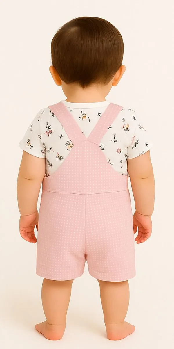 White_Cotton_Polka_Print_Dungaree_For_Baby_Boys_&_Girls