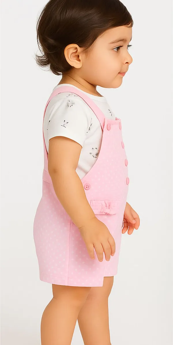 Multicolor_Cotton_Polka_Print_Dungaree_For_Baby_Boys_&_Girls