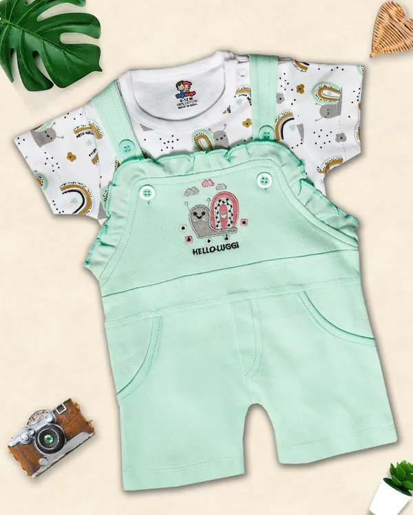 Light_Green_Cotton_Polka_Print_Dungaree_For_Baby_Boys_&_Girls