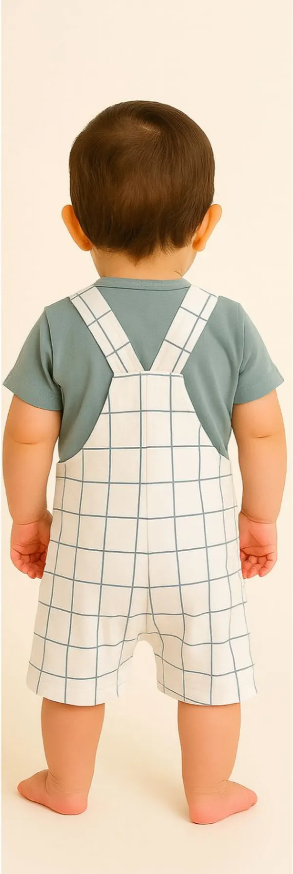 White_Cotton_Polka_Print_Dungaree_For_Baby_Boys_&_Girls