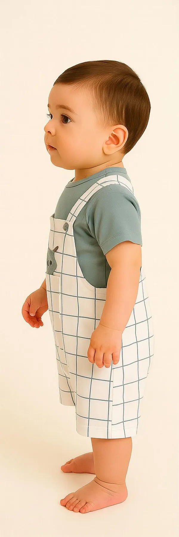 White_Cotton_Polka_Print_Dungaree_For_Baby_Boys_&_Girls