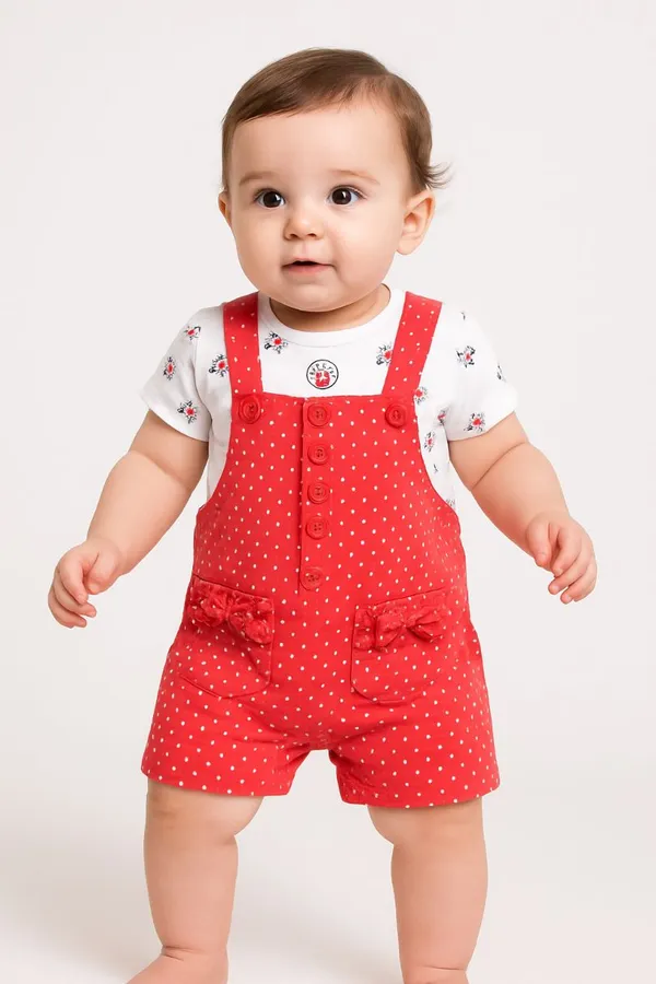 Red_Cotton_Polka_Print_Dungaree_For_Baby_Boys_&_Girls