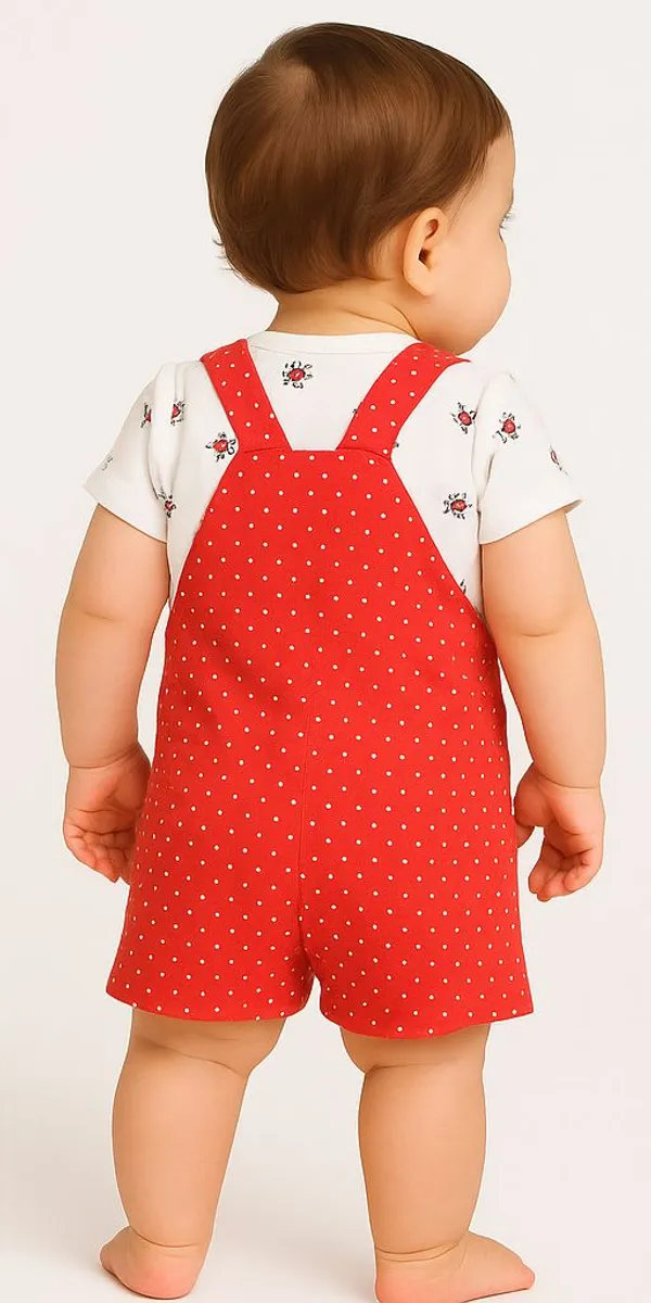 Red_Cotton_Polka_Print_Dungaree_For_Baby_Boys_&_Girls