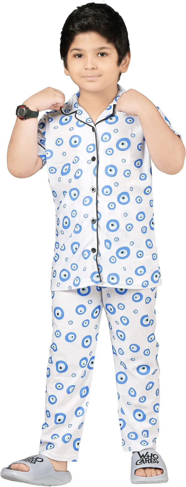 White_Cotton_Printed_Nightwear_For_Girls