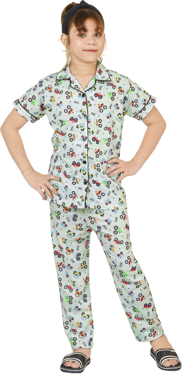 Blue_Cotton_Printed_Nightwear_For_Girls