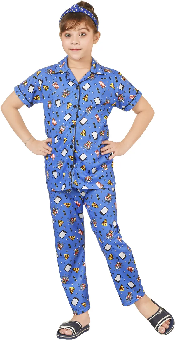 Blue_Cotton_Printed_Nightwear_For_Girls
