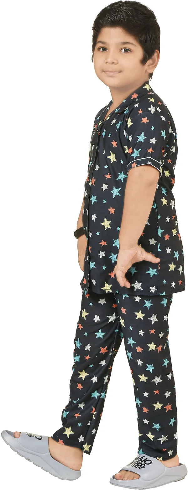 Black_Cotton_Printed_Nightwear_For_Girls