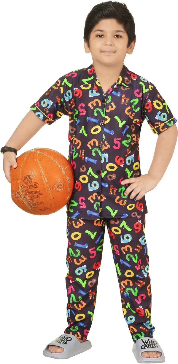 Multicolor_Cotton_Printed_Nightwear_For_Girls