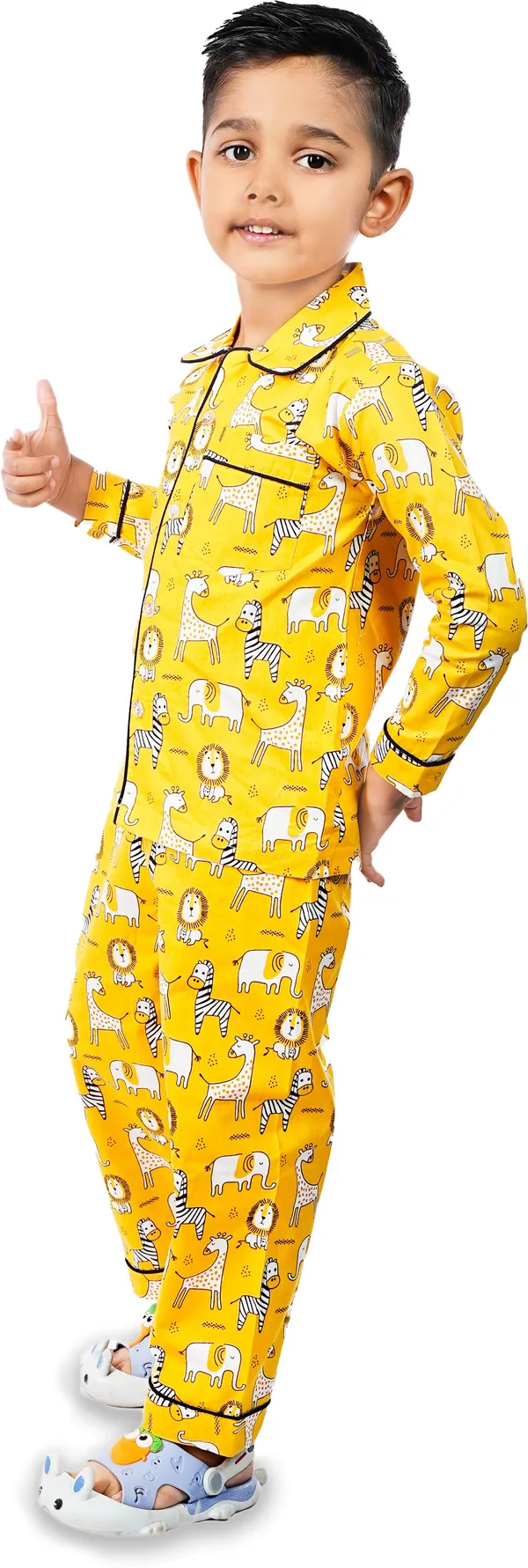 Yellow_Cotton_Printed_Nightwear_For_Boys